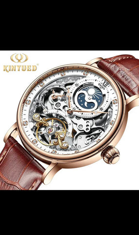 KINYUED AUTOMATIC DATE WORKING STEEL CASE WATCH