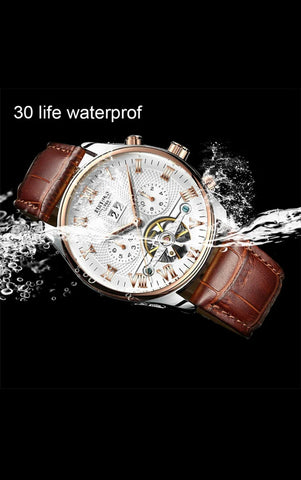 KINYUED AUTOMATIC DATE WORKING STEEL CASE WATCH