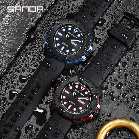 ORIGINAL SANDA SMART LOOK SPORTS CASE WATCH