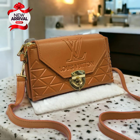 LV Tripple Zipper Cross Body Bag