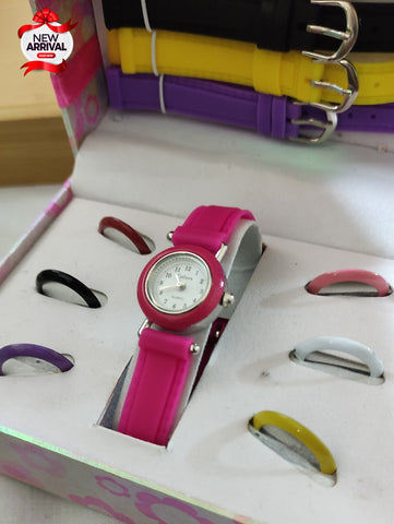 7 STRAPS GIFT SET WATCH FOR GIRLS