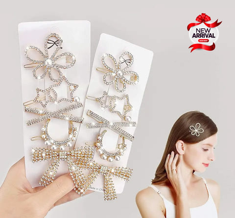 Beautiful Gold Pearl Different design Headwear Hair Clips