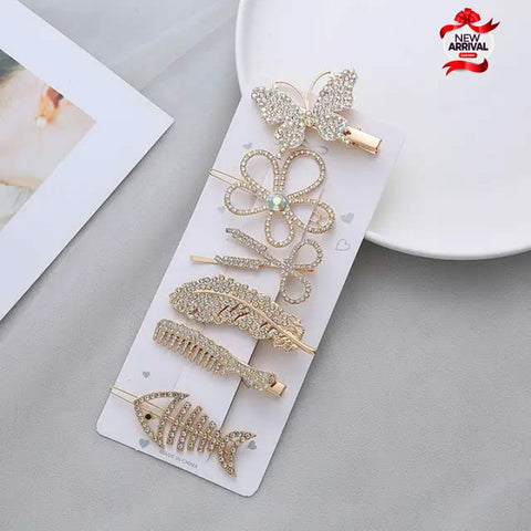 Beautiful Gold Pearl Different design Headwear Hair Clips