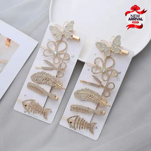 Beautiful Gold Pearl Different design Headwear Hair Clips