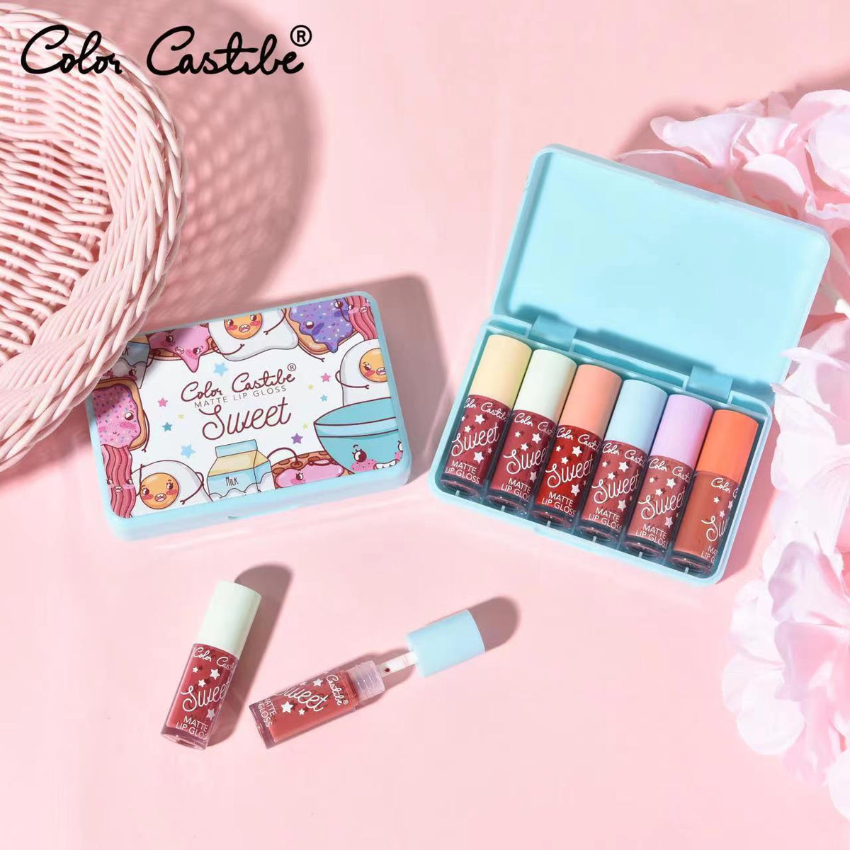 Color Castle Sweet Matte Lip Gloss Set of 6pc