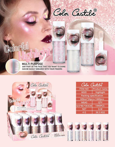 Color Castle Liquid Highlighter Set of 6pc