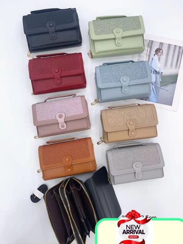 Imported Double Zipper Wallet