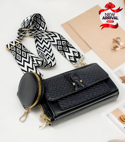 Imported Double Zipper Wallet + Small Pouch