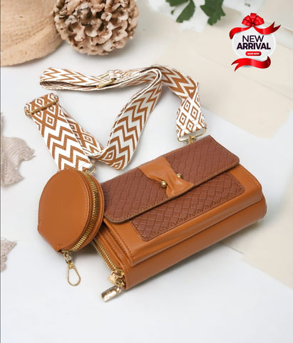 Imported Double Zipper Wallet + Small Pouch