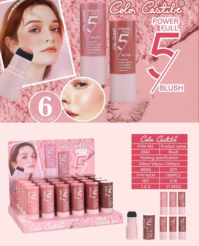 Colour Castle Blush On Set Set of 6 Pieces