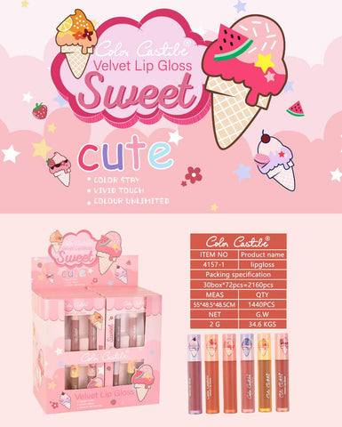 Color Castle Matte Long Lasting Gloss Set of 6 pcs 