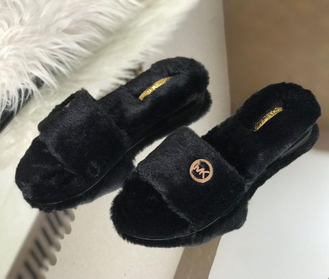 MK Fur Slipper Extra Soft ( with brand box)