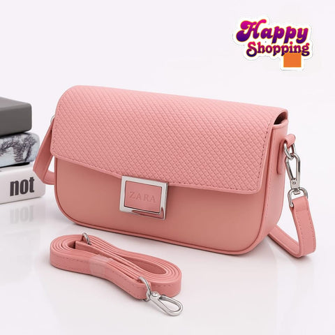 Zara Imported  High Quality CrossBody Bag With 2 Straps