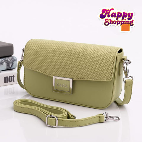 Zara Imported  High Quality CrossBody Bag With 2 Straps