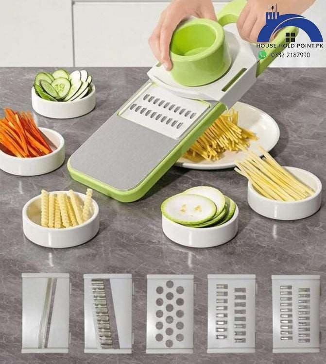 Vegetable Stainless Steel Slicer Cutter 5 In 1