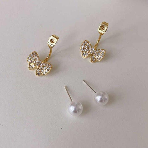 Good Quality Beautiful Earrings Bow Style