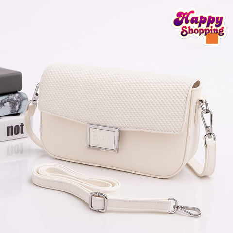 Zara Imported  High Quality CrossBody Bag With 2 Straps