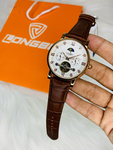 LONGBO CRONOGRAPHIC STRAP WATCH