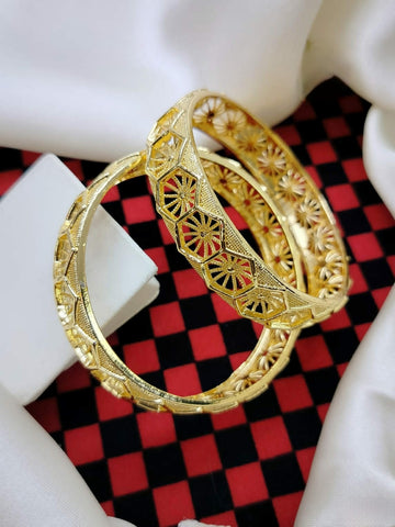 Beautiful Fancy Gold plated Bangels