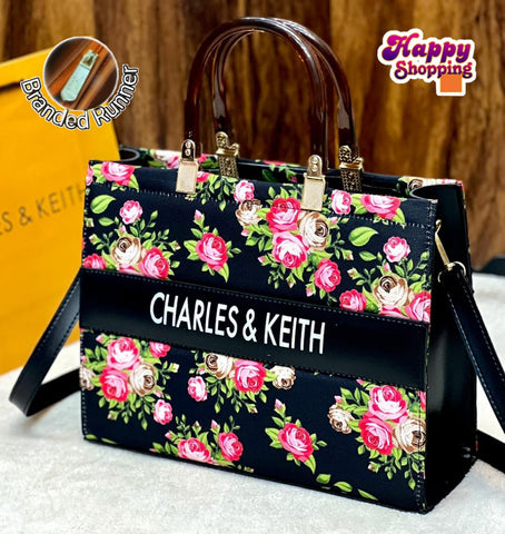 Charles & Keith High HandBag  For Girls With Brand Runner