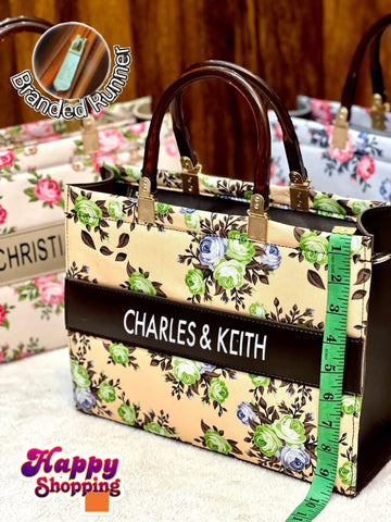 Charles & Keith High HandBag  For Girls With Brand Runner