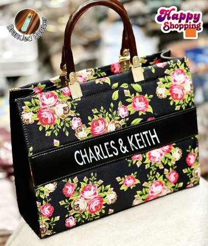 Charles & Keith High HandBag  For Girls With Brand Runner