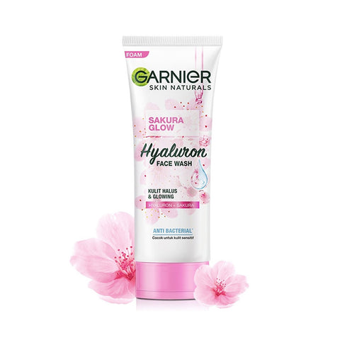 Garnier Sakura Glow Hyaluron Anti-Bacteria Face Wash – 100ml