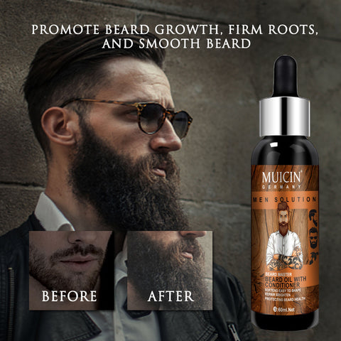 MUICIN - Hair Growth & Conditioning Beard Oil - Fuller & Softer Beard