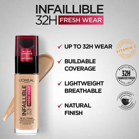 L'Oreal Paris - Infallible 24h Liquid Foundation - 015 Porcelain
