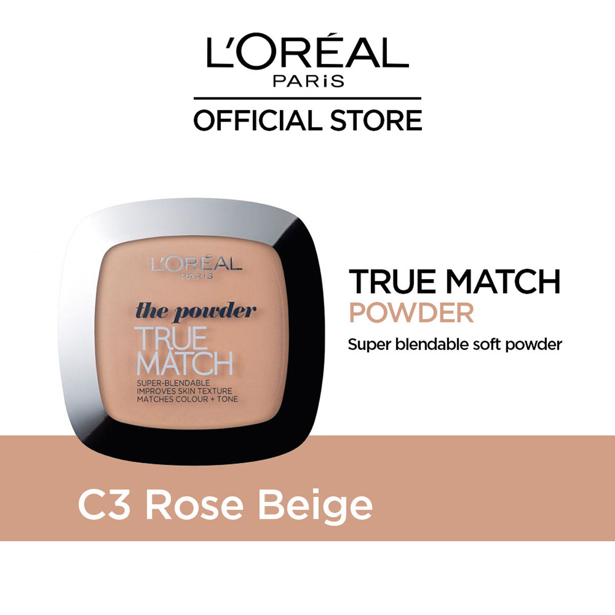 L'Oreal Paris True Match Powder - C3 Rose Beige