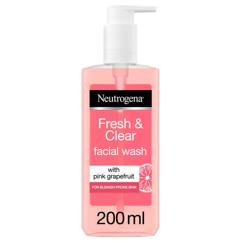 Neutrogena - Fresh & Clear Pink Grapefruit Facial Wash - 200ml