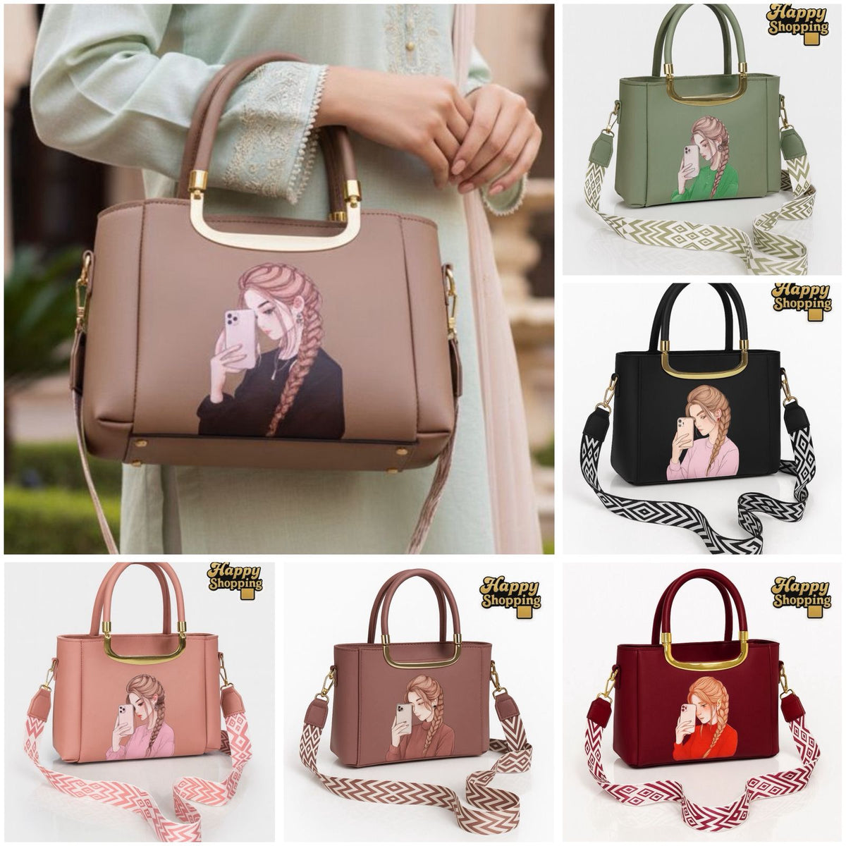 High Quality Shoulder Bag With Digital Print