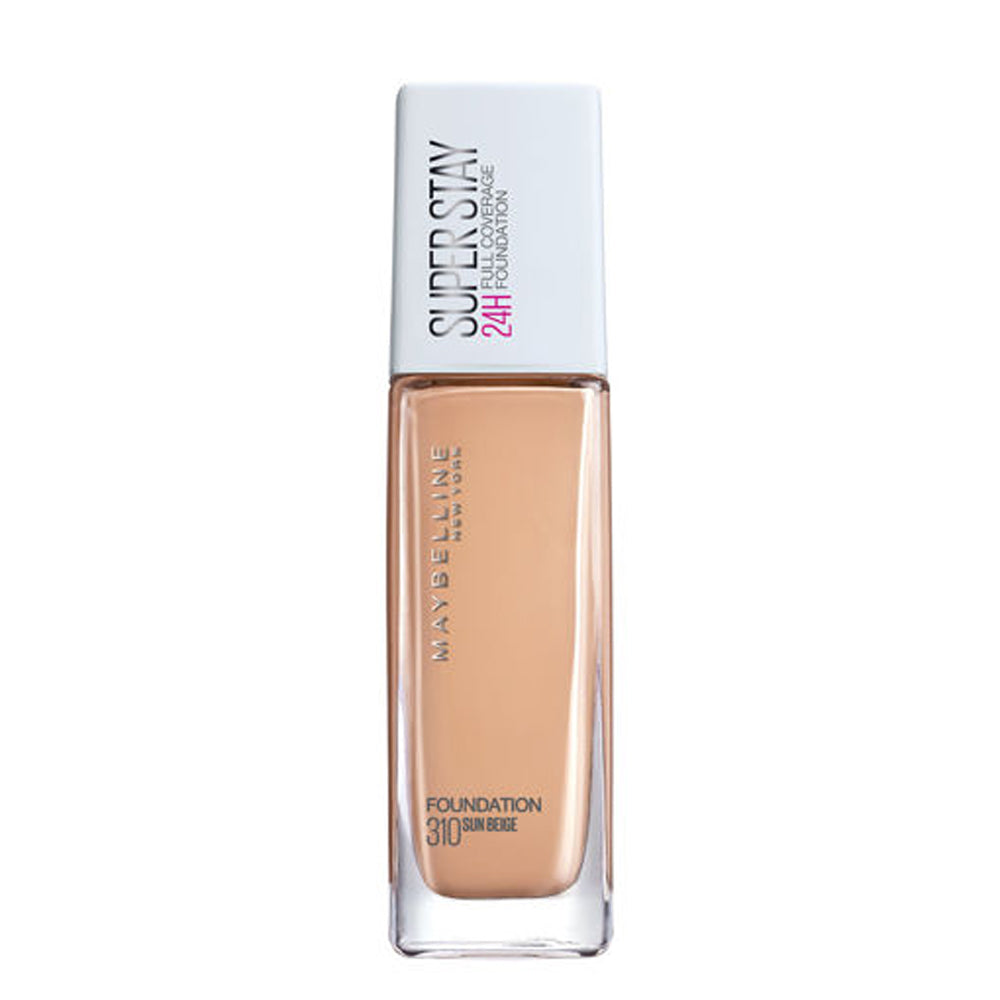 Maybelline New York- SuperStay Full Coverage 24H Liquid Foundation - 310 Sun Beige, 30Ml