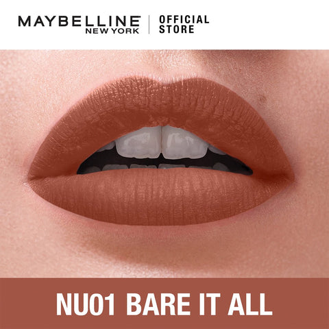 Maybelline New York- Sensational Liquid Matte NU01 Bare it All