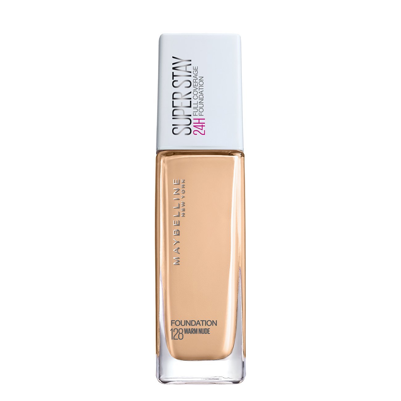 Maybelline New York- Superstay 24H Full Coverage Liquid Foundation - 128 Warm Nude, 30ml