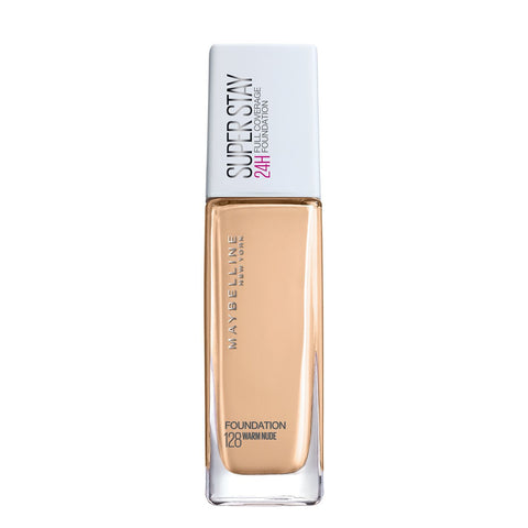 Maybelline New York- Superstay 24H Full Coverage Liquid Foundation - 128 Warm Nude, 30ml