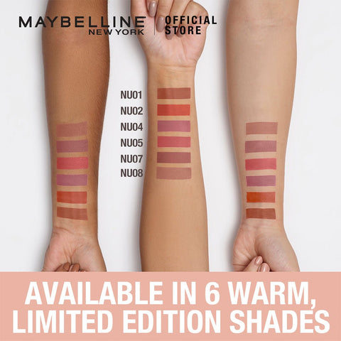 Maybelline New York- Sensational Liquid Matte NU01 Bare it All