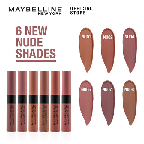 Maybelline New York- Sensational Liquid Matte NU01 Bare it All