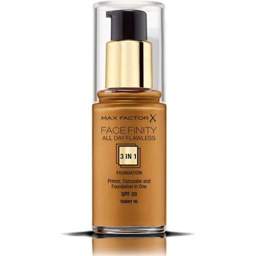 Max Factor Facefinity All Day Flawless Liquid Foundation 3In1 - 095 Tawny 30Ml