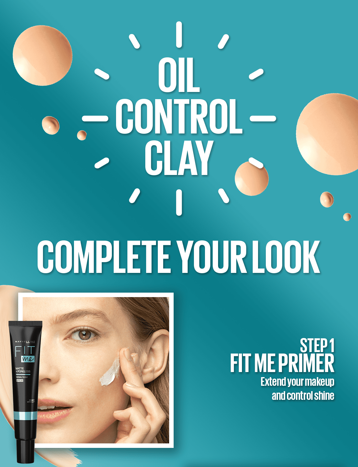 Maybelline New York- New Fit Me Matte + Poreless Liquid Foundation SPF 22 - 118 Light Beige 30ml - For Normal to Oily Skin