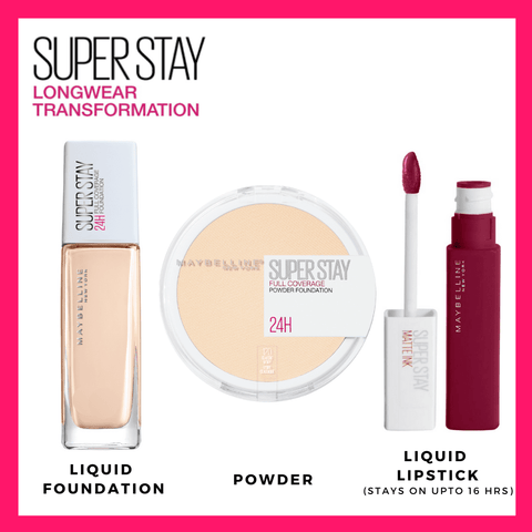 Maybelline New York- SuperStay Full Coverage 24H Liquid Foundation - 310 Sun Beige, 30Ml