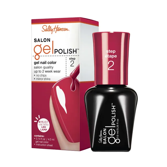 Sally Hansen Salon Gel Polish Step 2 220 Red My Lips 7ml